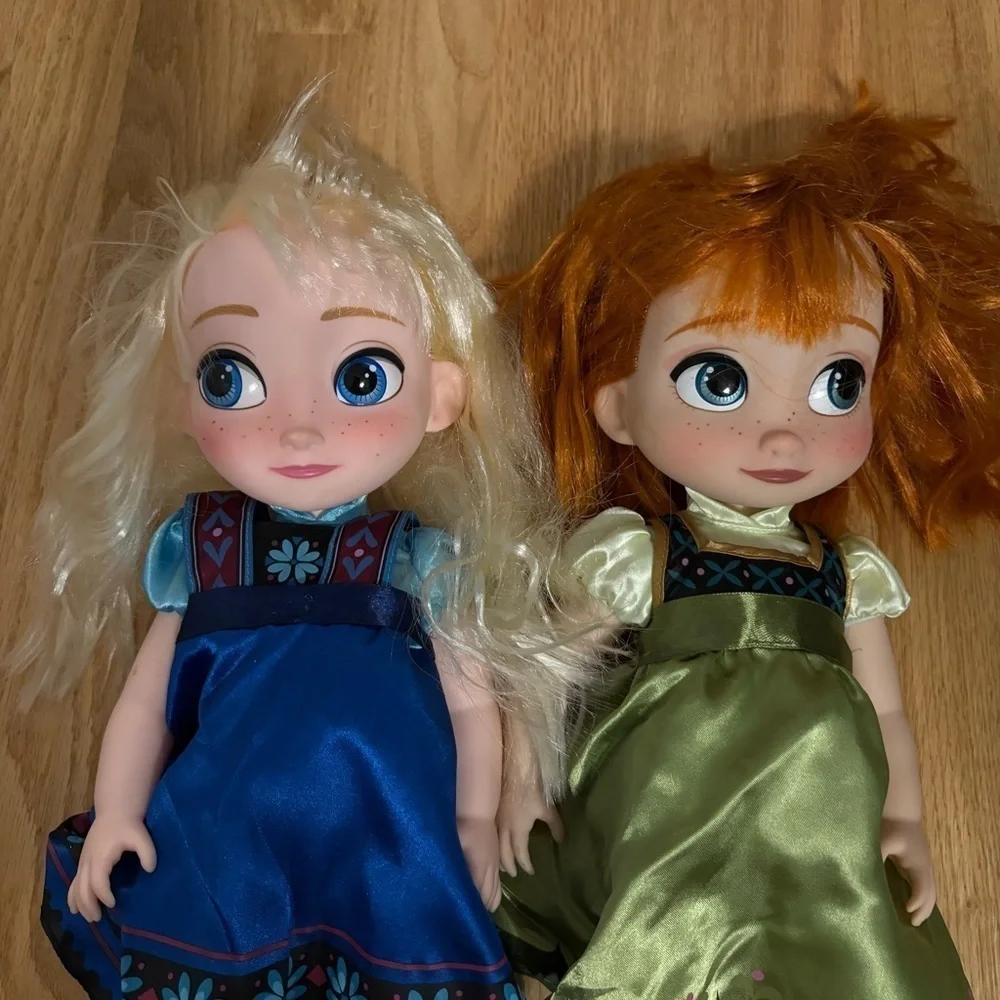 Disney Frozen Anna and Elsa Dolls Singing Talking Set Animator’s Collection 15”